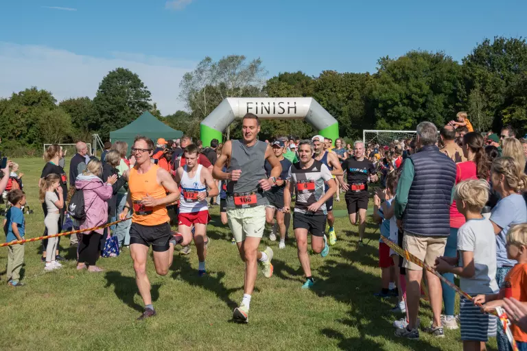 10k runners at Bourn To Run 2024
